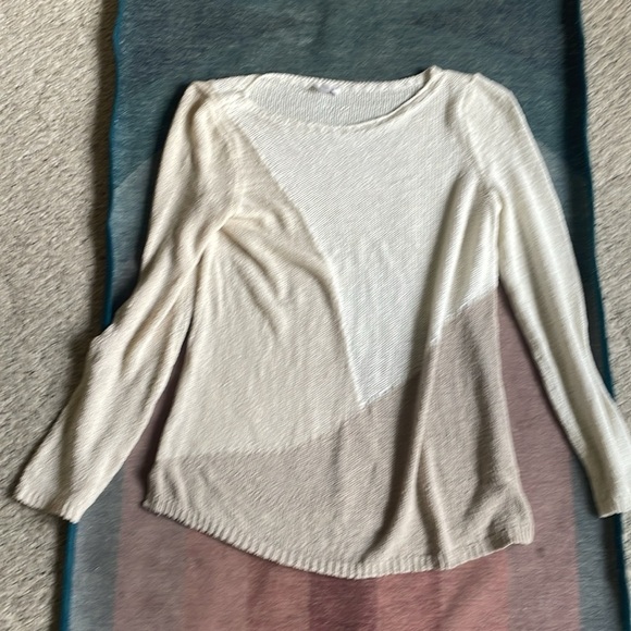 J Jill Color-block Cotton Knit Beach Sweater - Picture 8 of 13
